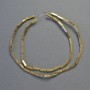 Hematite Beads Rectangular, Gold Color, Diameter 8x2 mm, Length 41 cm Strand