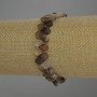 Agate Teardrop Bracelet, 8x6 mm diameter, 18 cm stretch length