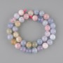 Morganite Beads, Smooth Round 10-10.5 mm, length approx. 38 cm on a thread