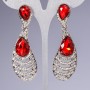 Crystal earrings 'Chandeliers' 'Chandeliers' 'Feather'